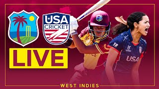 🔴 LIVE  West Indies v USA  U19s Women  1st T20 [upl. by Htiel]