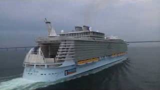 Allure of the Seas Limbos Under Great Belt Bridge  CruiseGuycom [upl. by Mariande]