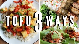 3 Awesome Tofu Recipes Easy amp Vegan [upl. by Laud850]