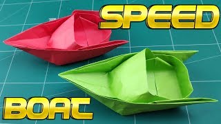 How to Make A Paper Boat  DIY Easy Paper Speed Boat  Origami Paper Boat Making Instructions [upl. by Limak]