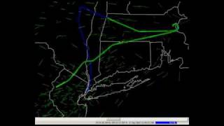 Flight 175 amp Flight 11 Official RADES Radar FlightPath [upl. by Enilorak623]