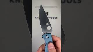 Spyderco Tenacious C122TIBLP Blue Titanium pocket knife [upl. by Yentrac]