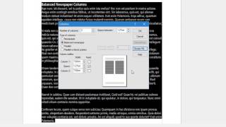 Creating and formatting columns [upl. by Elimay]