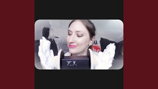 Asmr Shaving Foam Gel Ear Massage Rubbing Cupping Tapping Half Vinyl Gloves No Talking [upl. by Aerdnua]