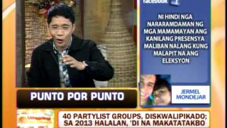 Punto por Punto 40 partylist groups diskwalipikado [upl. by Weingarten]