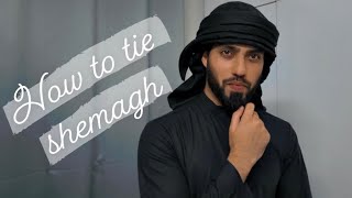 How To Tie ShemaghHeadscarf Tutorial [upl. by Nesnar578]