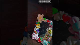 Diy clay art mirror🌸🌸artycrafty artcraft shorts subscribe [upl. by Wyly703]