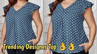 DIY trending top cutting and stitching  very easy step by step [upl. by Gilligan]