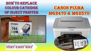 How To replace Colour Cartridge In Canon Printer  Colour Cartridge Changing Process  Ink catridge [upl. by Atilrak]