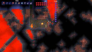 Terraria  Hellstone Farming  The Room Technique [upl. by Dloniger]