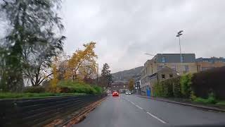 Driving into Matlock park rain Derbyshire XIII UK 191123 derbyshire rain park [upl. by Manup]