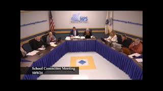 Marlborough School Committee 10082024 [upl. by Kresic69]