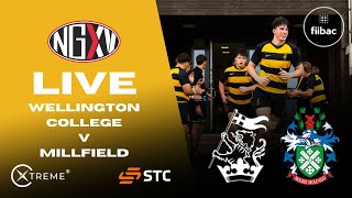 LIVE RUGBY WELLINGTON COLLEGE v MILLFIELD  SCHOOLS RUGBY [upl. by Meirrak]