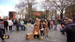 Moody Easter Walk in Central London Oxford Circus Piccadilly Circus Leicester Square Covent Garden [upl. by Marcile]