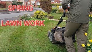 2023 Spring lawn work lawncare [upl. by Liss]