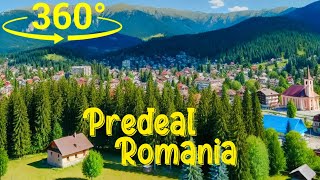 360 VR Walking Tour of Predeal Romania  Winter Wonderland amp Carpathian Mountains in 4K [upl. by Leamiba]