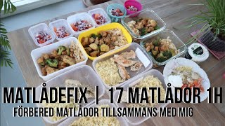 Laga matlådor med mig  17 matlådor på 1 timme [upl. by Aleda960]