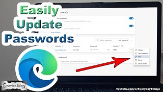 Simple Steps How to Edit Saved Passwords in Microsoft Edge [upl. by Arata]