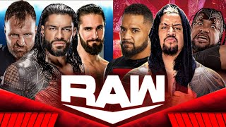 FULL MATCH — BLOODLINE vs THE SHIELD  BLOODLINE VS SHIELD WAR WWE RAW 2024 [upl. by Melentha]