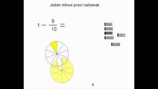 Zbrajanje i oduzimanje razlomaka11napamet01 [upl. by Shriner487]