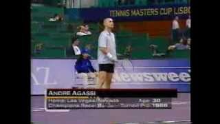 Kafelnikov vs Agassi Masters Cup 2000 [upl. by Margarita]