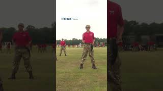 Gurkha recruits demonstrate skills on the fearsome Kukri knife [upl. by Deborah]