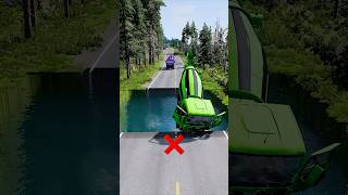 Mixer trucks vs water pit 1BeamNG drive  carsvswater beamngdrive truckvswater [upl. by Zoilla]