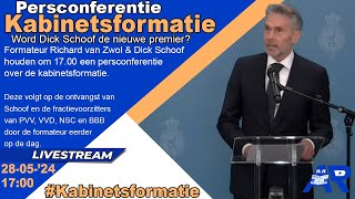 Terugkijken Persconferentie Dhr Schoof de nieuwe premier van Nederland  Kabinetsformatie [upl. by Cooley]