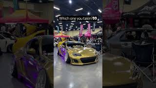 Subaru STI… or Slammed BRZ👀 slammedenuff cars shorts subaru stance [upl. by Spector]