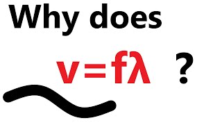 Why does vfλ Derivation of the wave equation [upl. by Ramel]