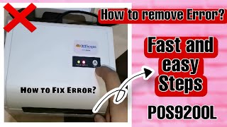 How to Fix Thermal Printer Blinking Red Light Error 2023  POS 9200L [upl. by Roxine]