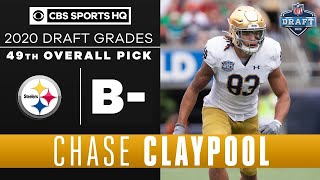 The Steelers select a COMPETITIVE athlete in Chase Claypool with the 49th pick  2020 NFL Draft [upl. by Nassah]