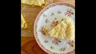 One Handed Baker  Easy Butter Shortbread [upl. by Eimmac]