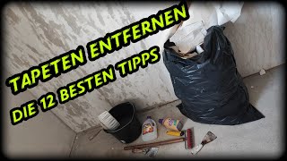 Tapeten ablösen total einfach Die 12 besten Tipps zum Tapeten entfernen in unter 10 Minuten [upl. by Maupin]