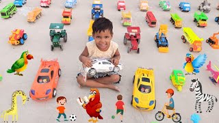 Gadi Wala Cartoon toy helicopter ki video Chor Aur Police Sm Toy [upl. by Enneirb991]