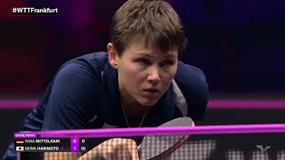 Nina Mittelham vs Miwa Harimoto  WS R32  WTT Champions Frankfurt 2024 [upl. by Anem]