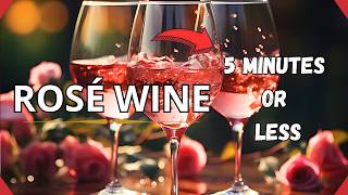 All you need to know about Rosé Wine in 5 minutes or less [upl. by Ettennek239]