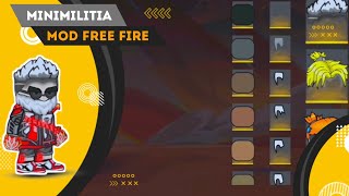 MINI MILITIA MOD FREEFIRE TERBARU ‼️ADA BUNDLE COBRA🐍😲 FF2D [upl. by Llemart106]