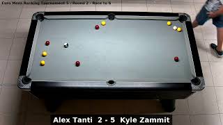 Alex Tanti vs Kyle Zammit  Euro Mens Ranking Tournament 5  Round 2 [upl. by Froemming]