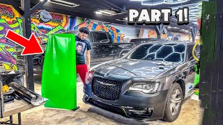 FIRST TIME WRAPPING A CAR PART 1 [upl. by Sheeree]