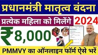 Pradhan Mantri Matru Vandana Yojana 2024  पीएम मातृत्व वंदना योजना का फॉर्म ऐसे भरे  PMMVY 2024 [upl. by Berglund]