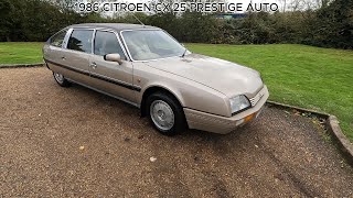 1986 CITROEN CX 25 PRESTIGE AUTO [upl. by Yliram]