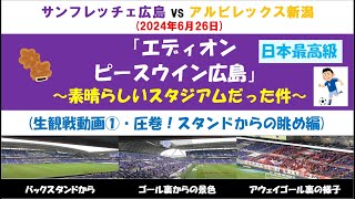 【日本屈指サンフレッチェ広島】「エディオンピースウイング広島」が素晴らしいスタジアムだった件① ～圧巻！観客席からの眺め編～ [upl. by Eldnik219]