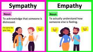 SYMPATHY vs EMPATHY 🤔  Whats the difference  Learn with examples [upl. by Tongue]