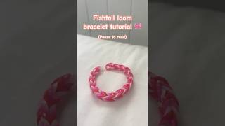 Fishtail loom bracelet tutorial 🎀✨ loombracelets loombands fishtail bracelet tutorial [upl. by Doggett545]