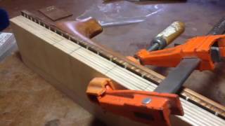 Installing side markers on the fretboard [upl. by Llerrud571]