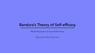 Banduras Theory of Selfefficacy [upl. by Ronald]