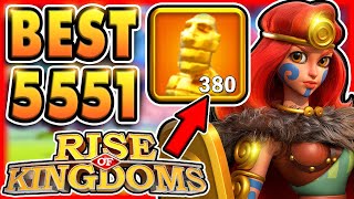 Best 5551 Legendary Commanders in Rise of Kingdoms 2023 F2P [upl. by Aleusnoc]