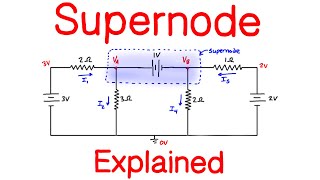 Supernode Analysis Explained for Circuits [upl. by Grochow]