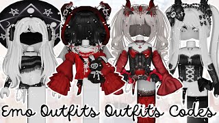 Emo Outfits IdeasOUTFITS CODES w Links Roblox berry Avenue outfit codes [upl. by Bloxberg]